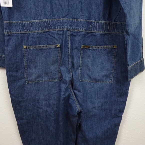 Lee Modern Union Alls Jumpsuit Women's Size XL Coveralls Blue One Piece - Picture 9 of 12